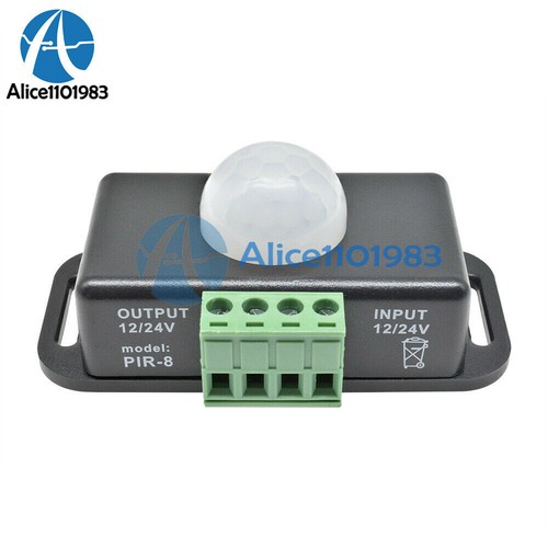 10PCS Automatic DC 12V-24V 8A Infrared PIR Motion Sensor Switch For LED Light - Picture 4 of 7
