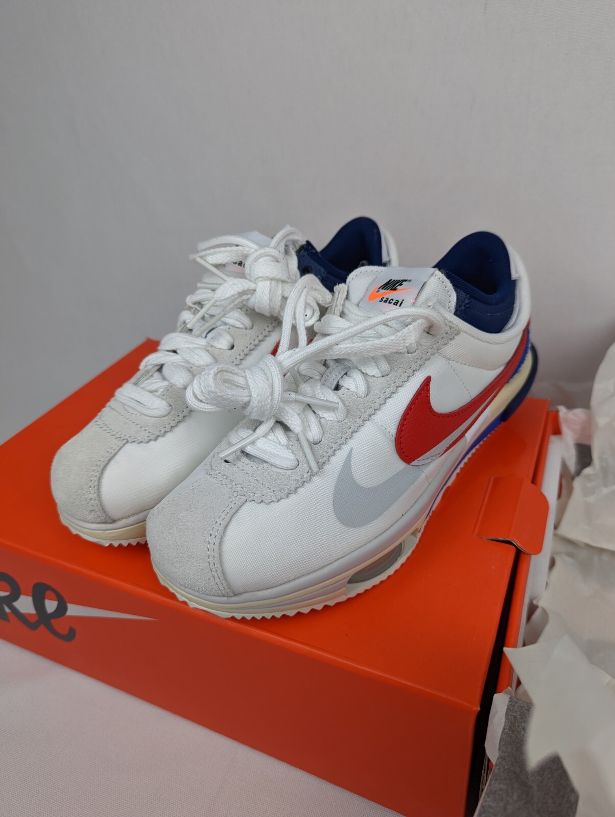 SACAI X NIKE Nike X SACAI ZOOM CORTEZ DQ0581 100 taglia US 6 5 da uomo autentiche US 8 da donna NUOVE