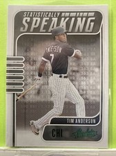 2021 Panini Absolute-Statistically Speaking Green Foil -Tim Anderson #SS-13