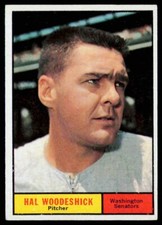 1961 Topps #397 Hal Woodeshick Washington Senators EX