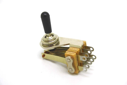 SWITCHCRAFT ANGLE TOGGLE SWITCH 3 WAY 4 POLE KNOB FOR DOUBLE NECK GIBSON SD-1275