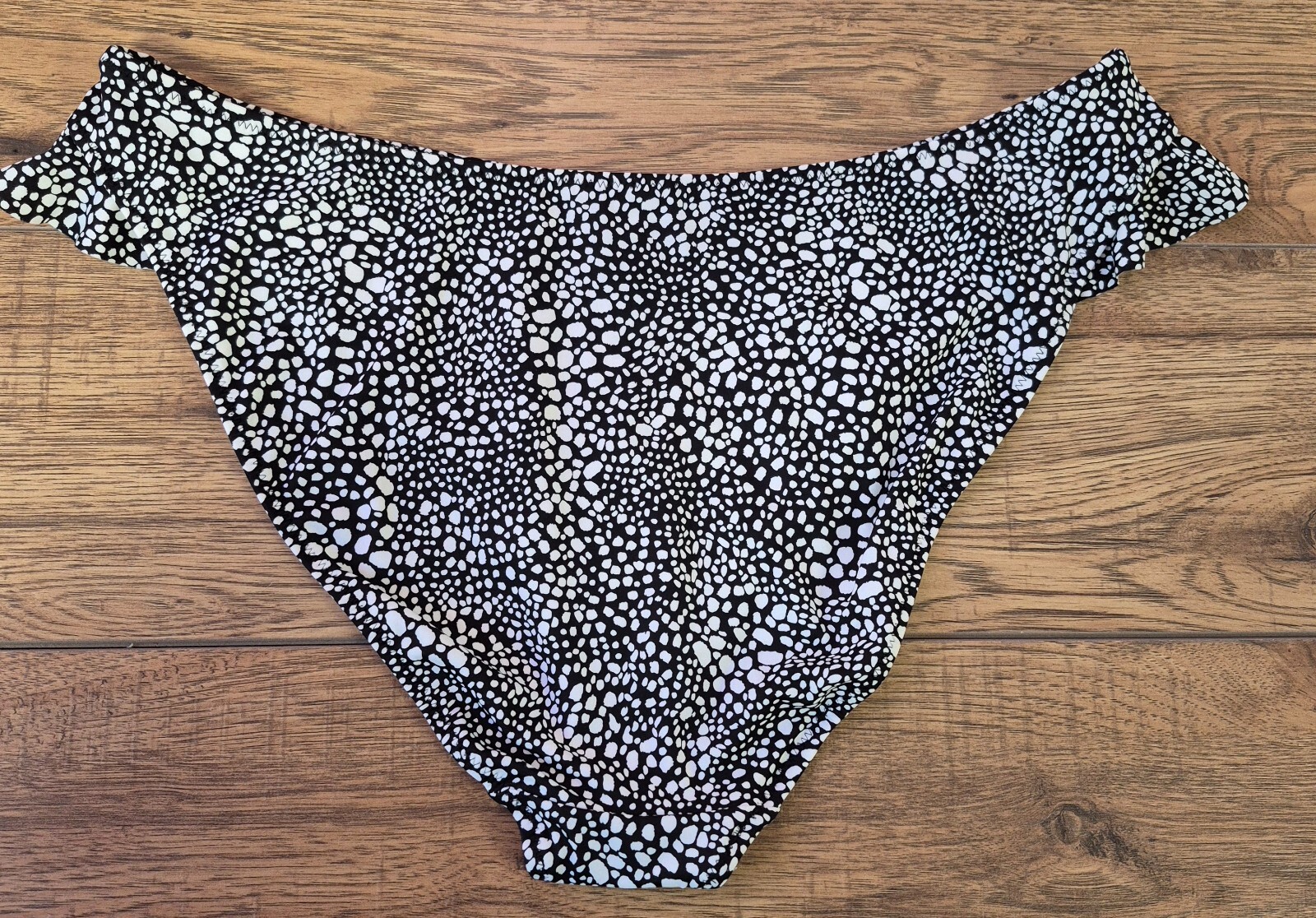 Elomi 'Pebble Cove' Bikini Bottoms Black/White UK 18 NWT image 3