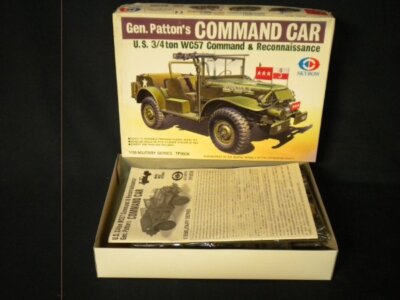 King & Country Set D-Day Patton's Command Car - Coffret 2 Pièces, échelle 1/30, Occasion