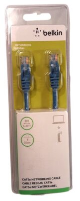 Belkin Cat5e Networking Cable 2M 6.6ft Blue 1 Gbps