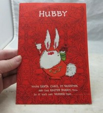 Vintage 70's pop up greeting card. Xmas.  To Husband