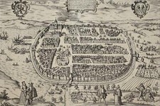 BARTH - Vogelschau - Braun & Hogenberg - Kupferstich um 1580