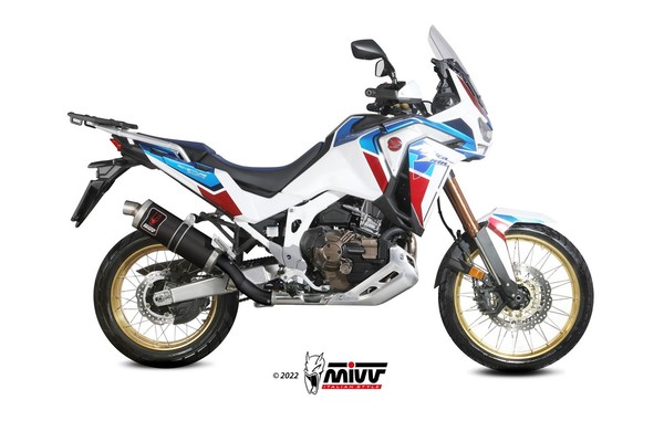 Mivv Dakar Auspuff Schwarz Passend FüR Honda CRF 1100 L Africa Twin 2020-2026-image