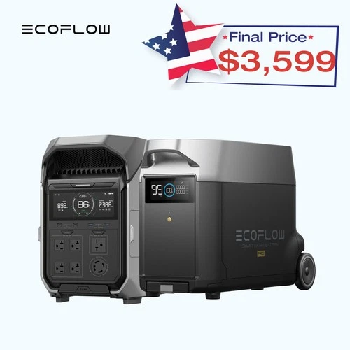 EcoFlow DELTA Pro 3 7600Wh Portable Power Station with DELTA Pro Extra Battery
