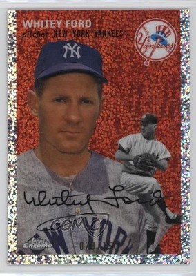 2023 Chrome Platinum Anniversary Speckle Refractor 79/150 Whitey Ford HOF 19wd