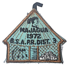 Parche en forma de casa Concilio de Puerto Rico 1972 Distrito 3 Majagua BSA