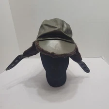 VTG Aviator DOE-LON VINYL Trapper Winter Hat Medium