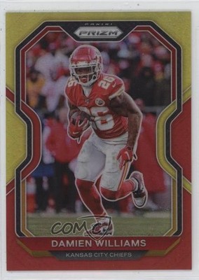 2020 Panini Prizm Red & Yellow Prizm 20/49 Damien Williams #128 d4v