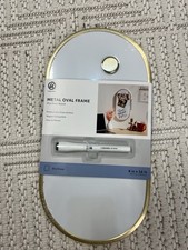 New oval dry erase board Magnet compatible 8x16 inches