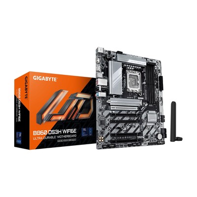 B860 DS3H WIFI6E Intel Core Ultra (Series 2) LGA 1851 Motherboard, ATX, DDR5,...