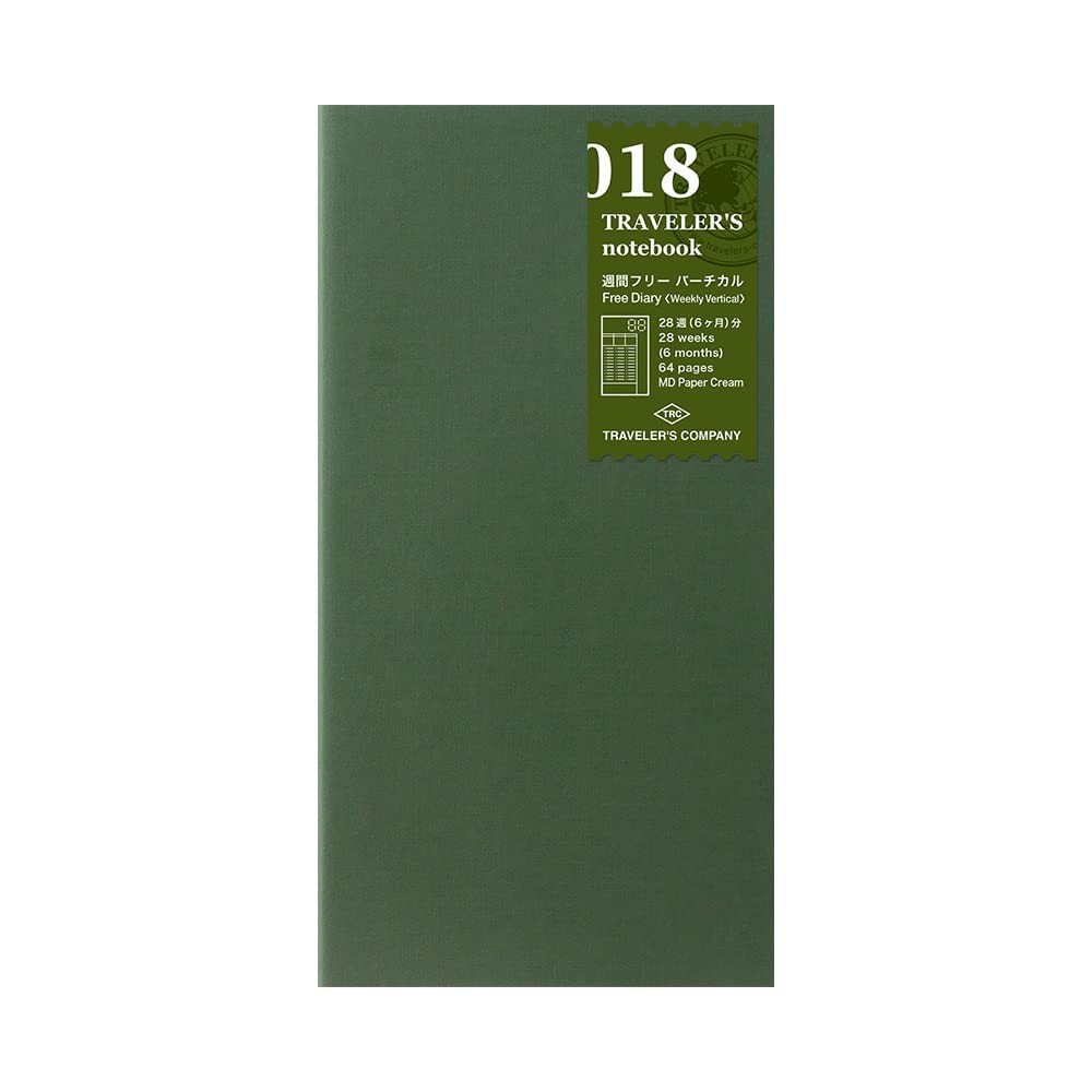 Designphil Traveller's Notebook Refill 018 Free Diary [Weekly refills