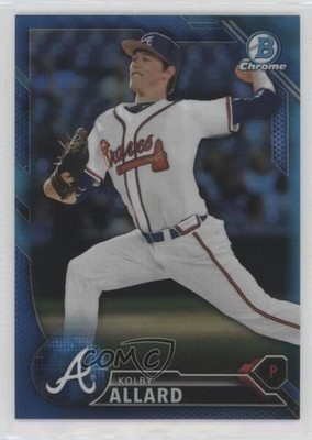 2016 Bowman Chrome Prospects Blue Refractor 150/150 Kolby Allard #BCP69 5qi