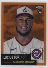 2022 Topps Chrome Platinum Anniversary Orange Refractor 14/25 Lucius Fox 12cn