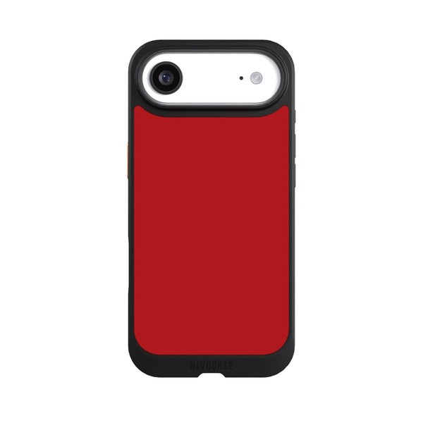 HüLle FüR Apple Iphone Air HandyhüLle Nivocore Case Schwarz Farbe Rot Einfarbig-image