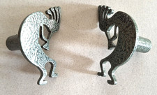 Kokopelli drawer knobs-Aqua Greenish Powder C...
