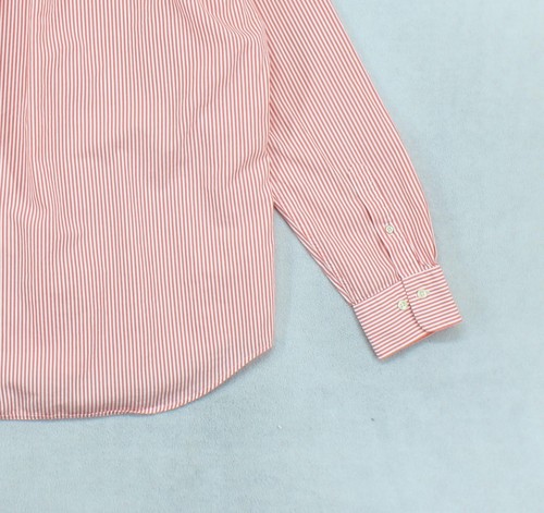 Gant Striped Shirt Mens Size L Orange Broadcloth Banker Regular Fit - Picture 14 of 15