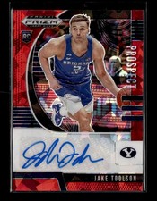 2020 Panini Prizm Draft #PA-JT Jake Toolson Prospect Autographs Red Ice