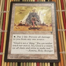 Righteous Aura (20/167) Visions LP MTG Magic the Gathering Free Shipping 