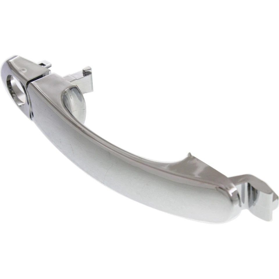 Maçaneta de porta para 1998-2010 Volkswagen Beetle dianteira esquerda cromada com buraco de fechadura de plástico - Imagem 2 de 4