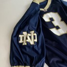 Champion Notre Dame Fighting Irish Football Jersey #3 Blue Gold White Size 48 — photo 6