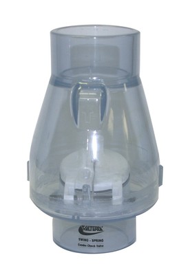 Valterra 200-C20 Check Valve, 2in, Slip x Slip, Clear