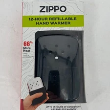 Zippo 12 Hour Refillable Hand Warmer NIB Black