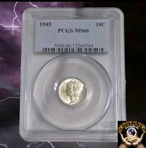 1945  Mercury Dime PCGS MS66  Frosty Luster Pulled From Storage 🔥
