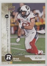 2018 Upper Deck CFL Gold 35/50 Brad Sinopoli #24 i9i