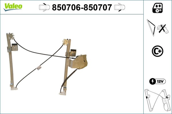 NEU - Valeo 850707 Fensterheber FüR Seat VW-image