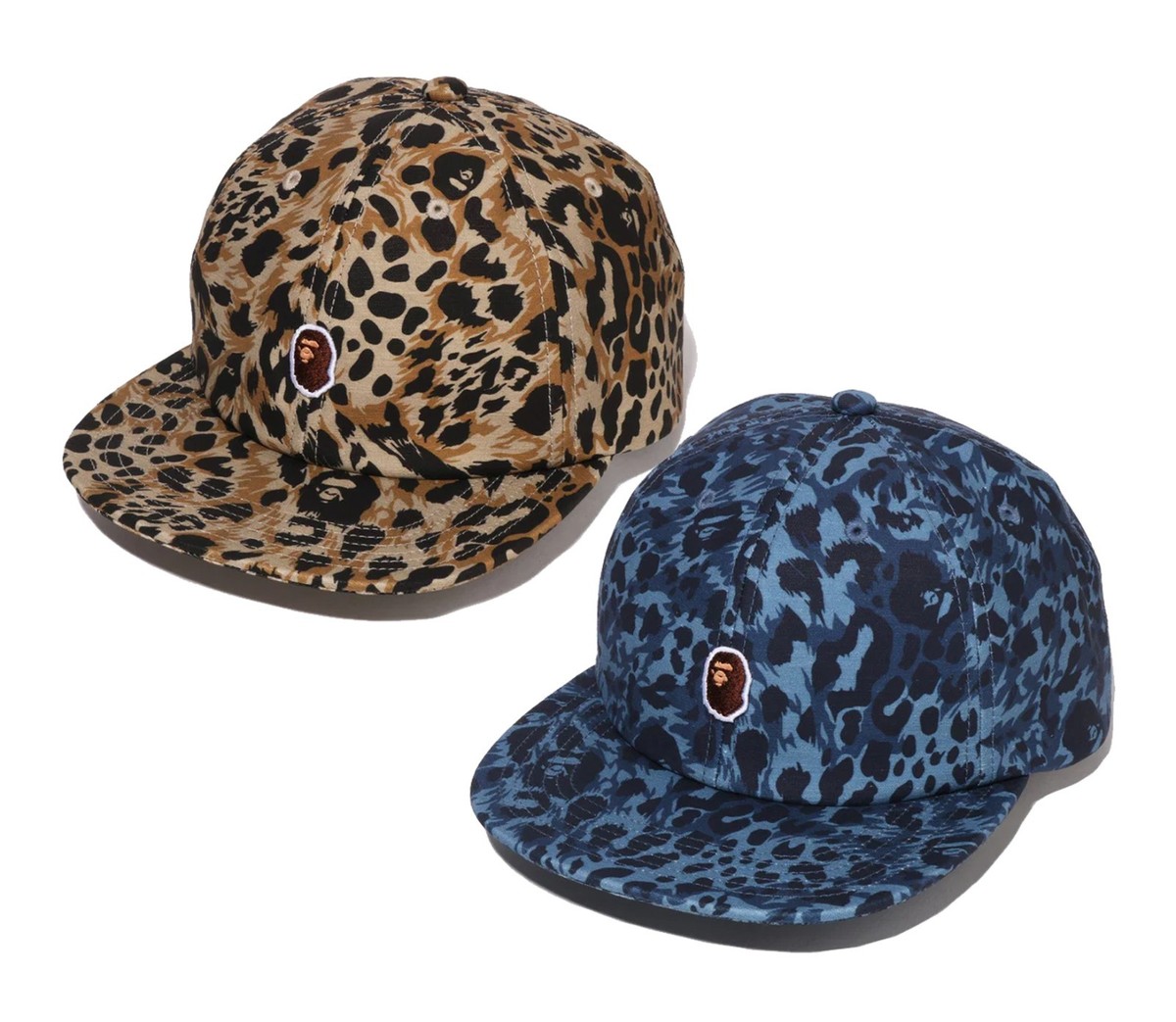 A BATHING APE Men's Goods WILD LEOPARD PATTERN ONE POINT CAP