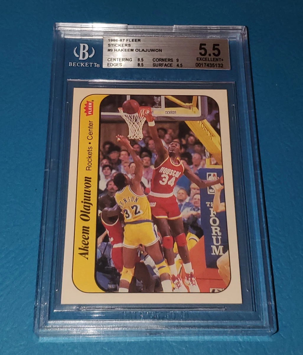 Hakeem Olajuwon Beckett Grading Services (BGS) Basketball Rookie