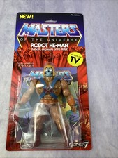 Super7 MOTU Masters of the Universe Robot He-Man Vintage Style Action Figure NIB