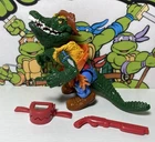 Leatherhead TMNT 1989 Complete Vintage Action Figure Playmates Toys E3 040E