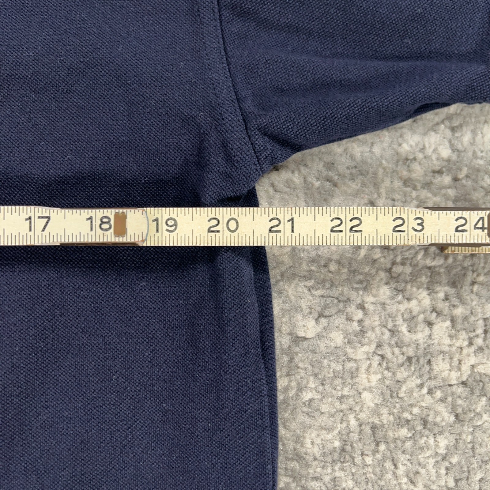 Lacoste Polo Shirt Mens 6 Navy Blue Pique Embroidered Croc Logo Preppy Tennis thumbnail 8