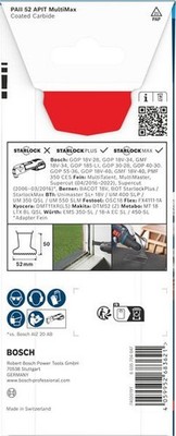 Bosch EXPERT PAII 52 APIT MultiMax Tauchsägeblatt, 52 x 50 mm