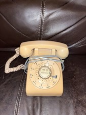 Pale Pink Rotary Phone Dial Telephone Vintage Style Retro Phone RARE Untested