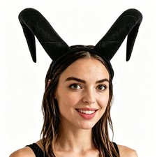 Plush Bull Horns Headbands Cosplay Animal Devil Ears Horns Hair Hoop