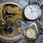 ✩ Antique BJORN / ZENITH [ Silver 0.800 ] old pocket watch 15 Jewels