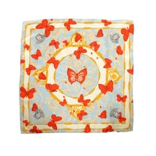 Versace Multi-Color Heritage Print 100% Silk Shawl Scarf