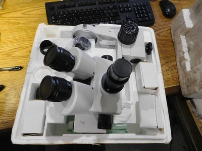 Unbranded Microscope Kit with Eyepieces, Mount, Head & other Accessoreies.  NOS