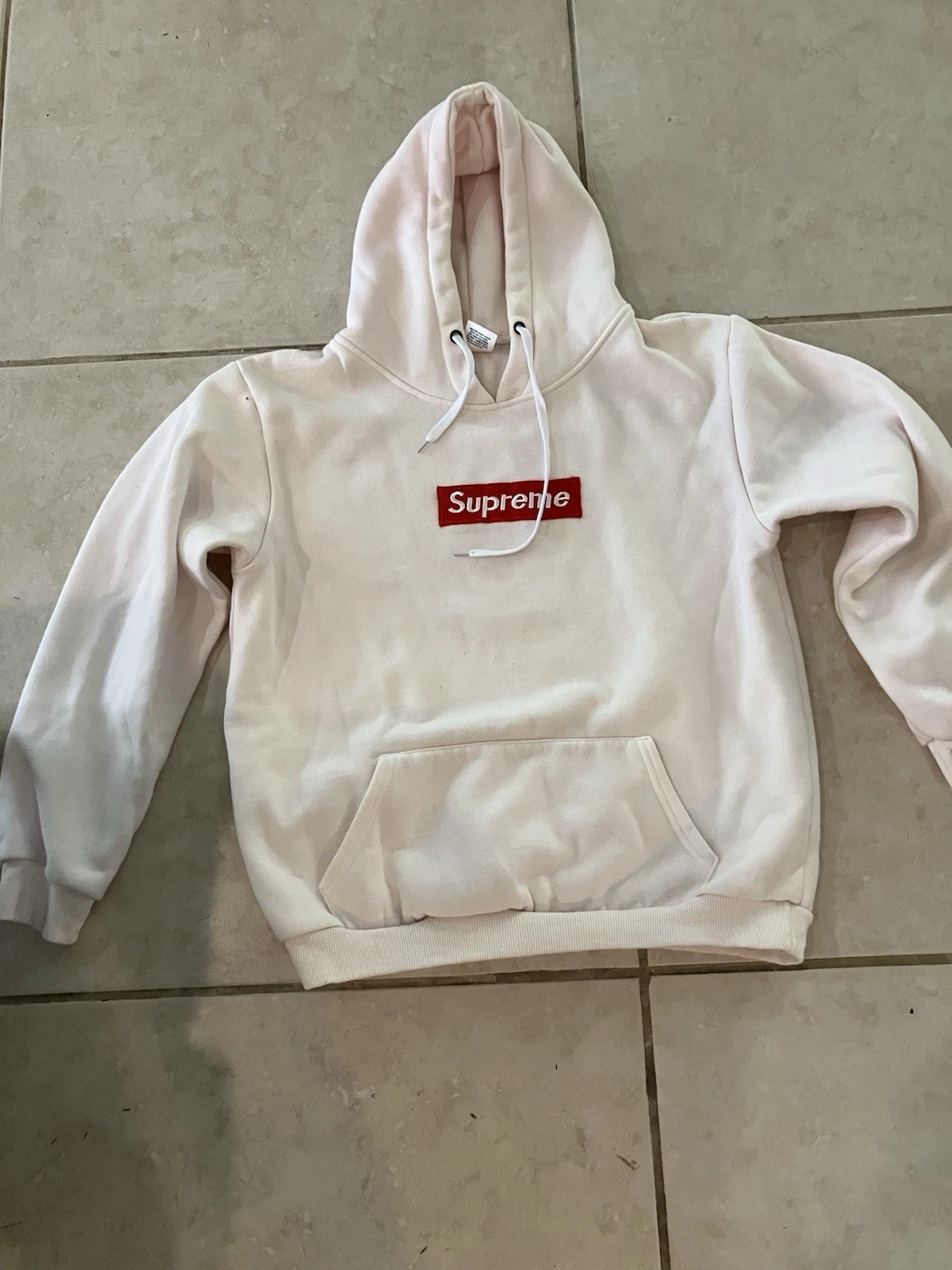 Sweat à capuche 100% Legit SUPREME BOX LOGO rose XL COTON