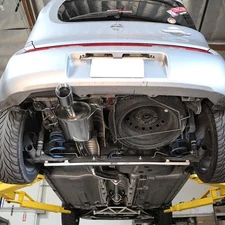 J2 3.5"ROLLED SLANT TIP MUFFLER RESONATOR CAT BACK EXHAUST FOR 09-14 CUBE MR18