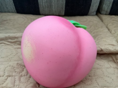 Used Sunny Days Peach Squeezy Squishy In very good condition
