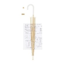 Handmade Parasol Kit Gold Stretch Type Leather Handle FUK-1120from JP