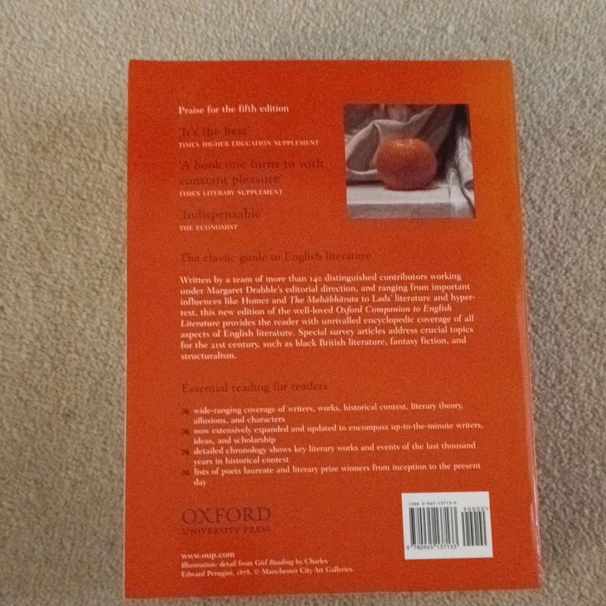 Oxford Companion English Literature New Ed Drabble PB 2006 1184pp