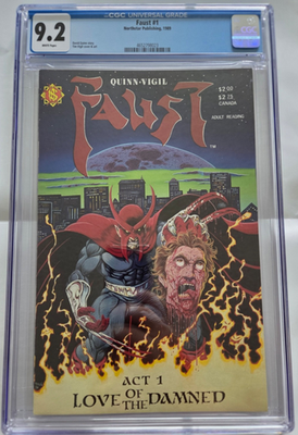 #ad FAUST #1 CGC 9.2 GRADED 1989 NORTHSTAR 1ST PRINT 1ST APPEARANCE TIM VIGIL ART $149.99